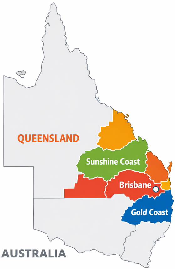 QLD Car Inspection Coverage Services Areas include Brisbane, Gold Coast, Sunshine Coast in Queensland