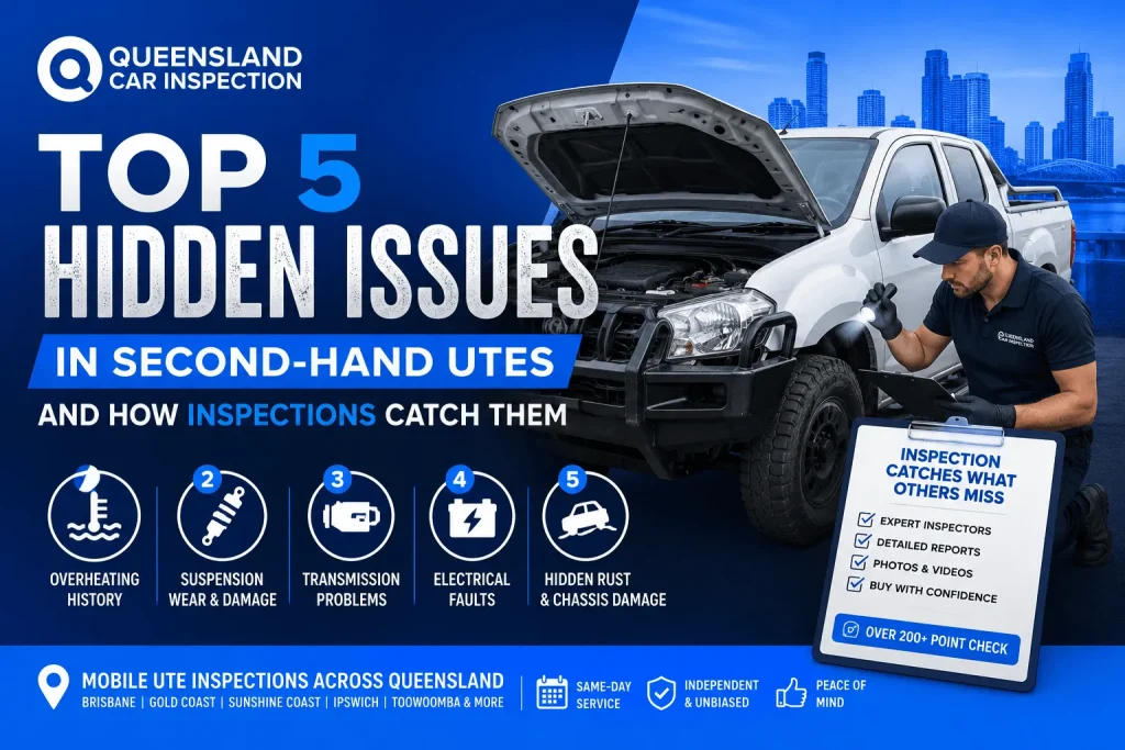 Top 5 Hidden Issues in Second-Hand Utes And How Inspections Catch Them